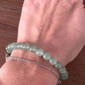 Green Aventurine Crystal Beaded Bracelet - 6mm